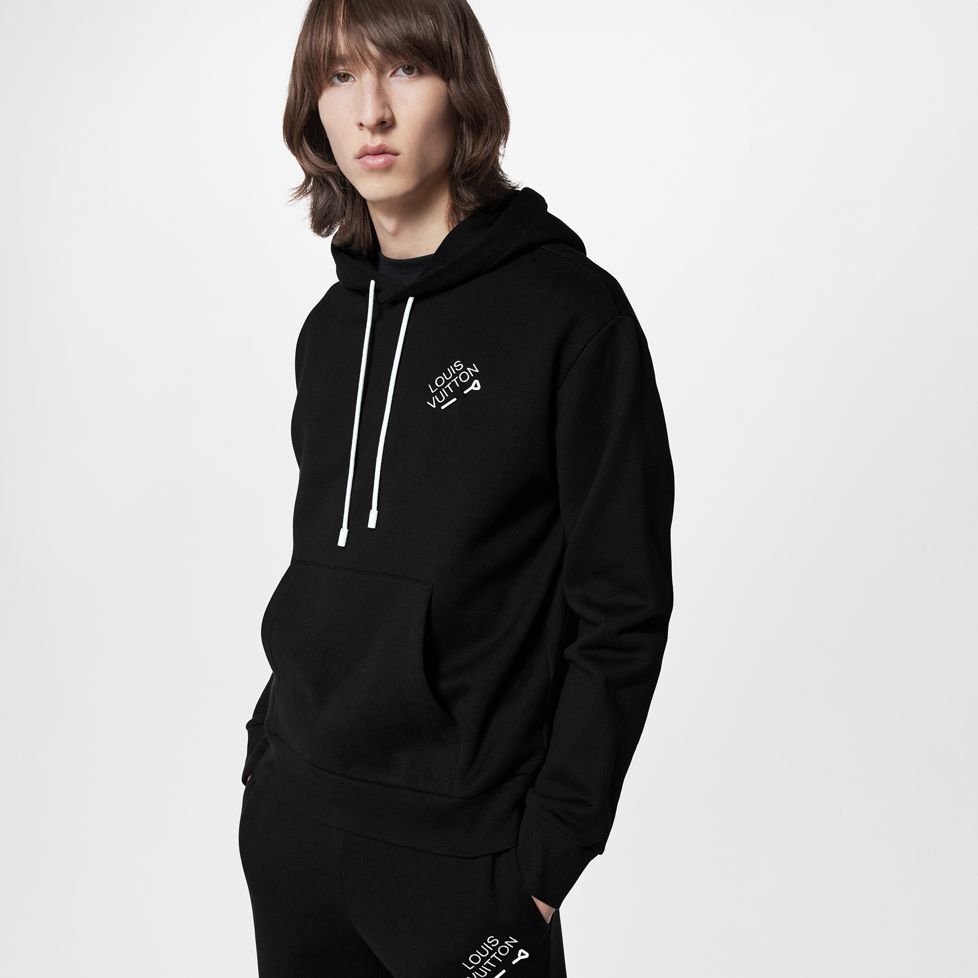 Signature Hoodie With Embroidery  in Men's Ready-to-Wear Knitwear and Sweatshirts collections by Louis Vuitton (Product zoom)